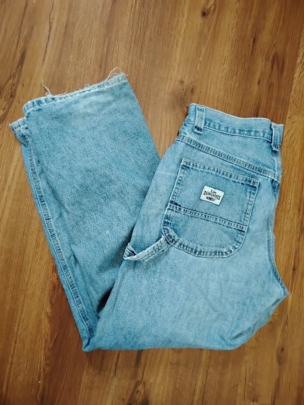 Vintage Lee Dungarees Bootcut Carpenter Denim Jeans Buddy Lee Can't Bust Em